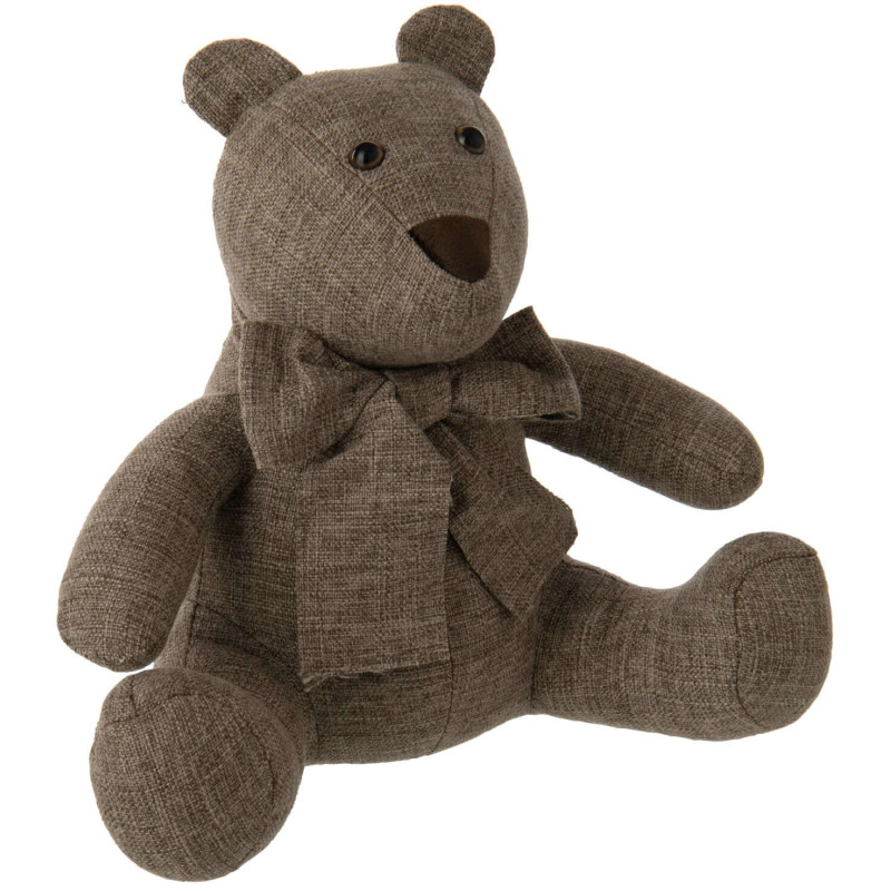 Cale-porte ours marron tissu 30,5 cm Appledore J-Line - 1