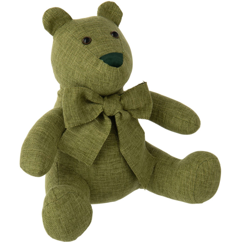 Cale-porte ours vert olive tissu polyester 30,5 cm Appledore J-Line - 1