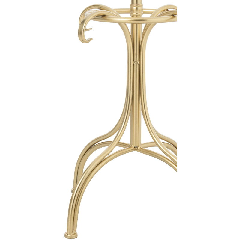 Porte-manteau sur pied métal doré 38x38x199 cm Aurevian J-Line - 4