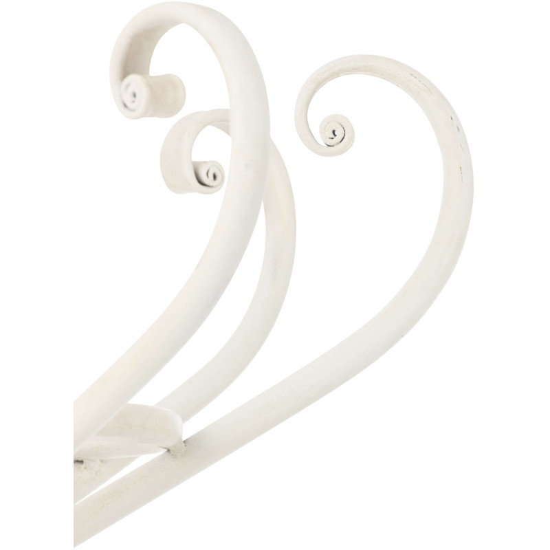 Porte-manteau sur pied blanc métal 199 cm Aurevian J-Line - 3