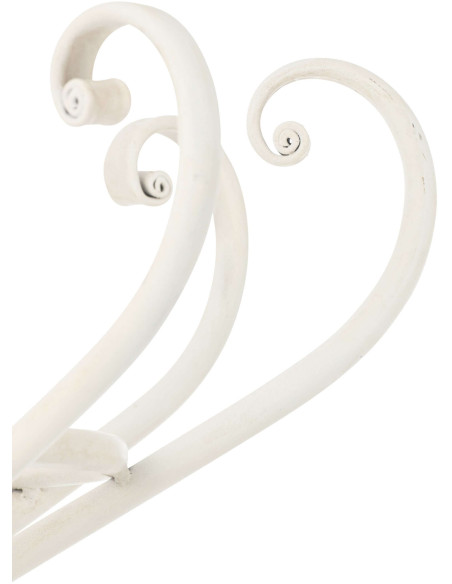 Porte-manteau sur pied blanc métal 199 cm Aurevian J-Line - 3