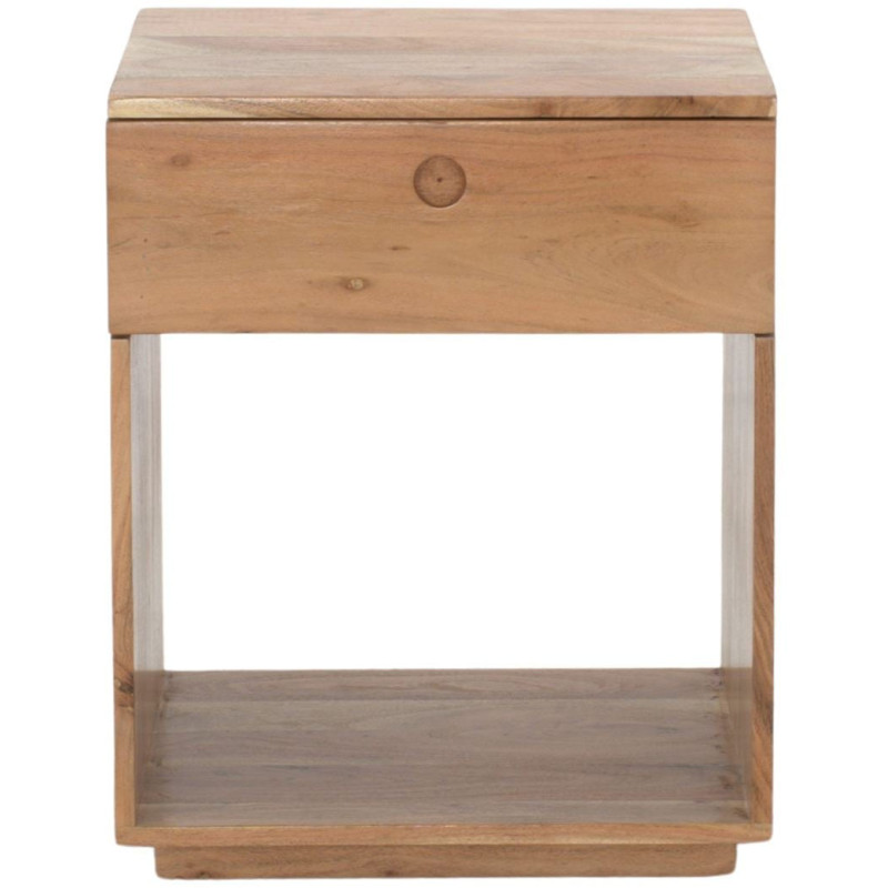 Table de chevet bois d’acacia 45x40x55 cm Nocara  - 2