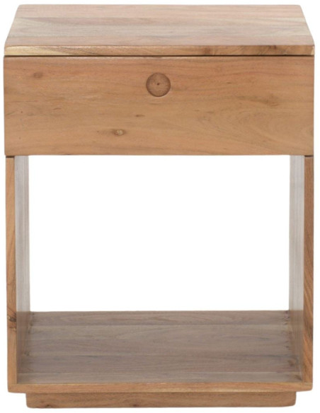 Table de chevet bois d’acacia 45x40x55 cm Nocara  - 2