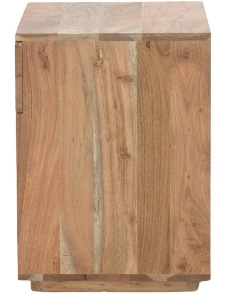 Table de chevet bois d’acacia 45x40x55 cm Nocara  - 5