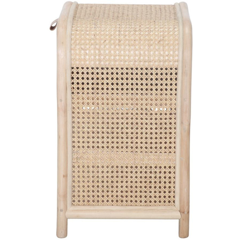 Table de chevet cannage rotin bambou naturel 40x75x55 cm Calivane  - 6