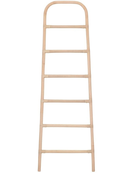 Échelle décorative rotin naturel porte-serviettes 50x3x152 cm Velmiane  - 2
