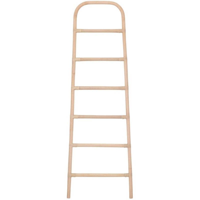 Échelle décorative rotin naturel porte-serviettes 50x3x152 cm Velmiane  - 2