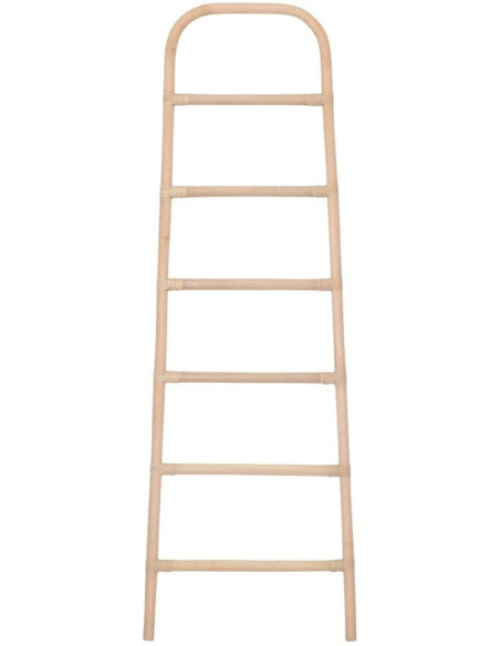 Échelle décorative rotin naturel porte-serviettes 50x3x152 cm Velmiane  - 2