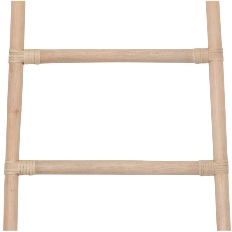 Échelle décorative rotin naturel porte-serviettes 50x3x152 cm Velmiane  - 3