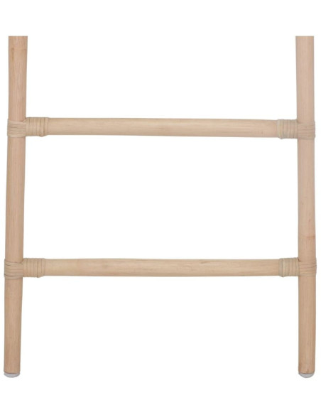 Échelle décorative rotin naturel porte-serviettes 50x3x152 cm Velmiane  - 5