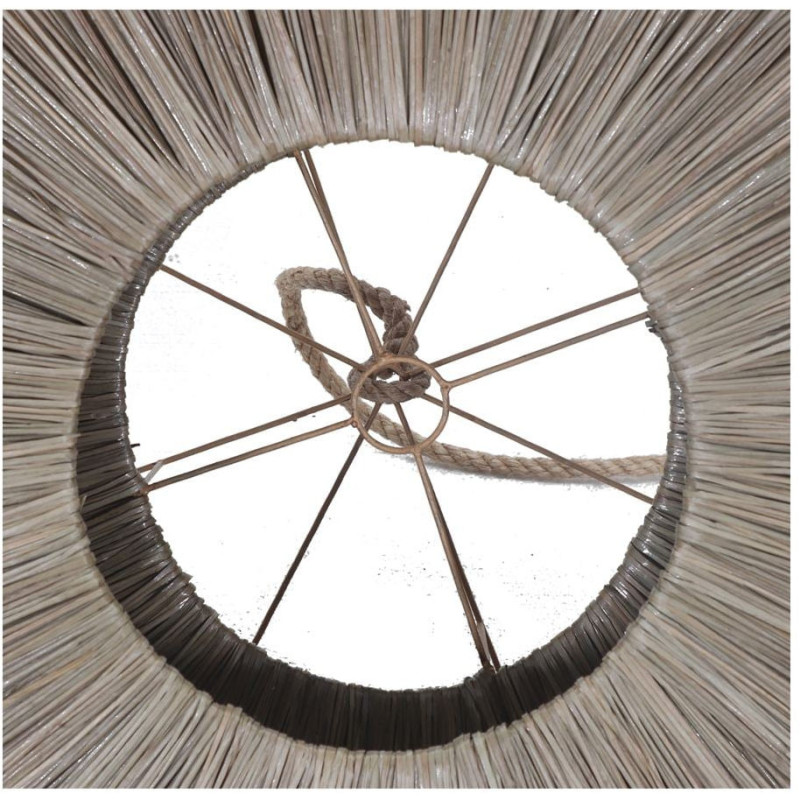 Abat-jour suspension fibre naturelle beige 70x40 cm Liorava  - 4