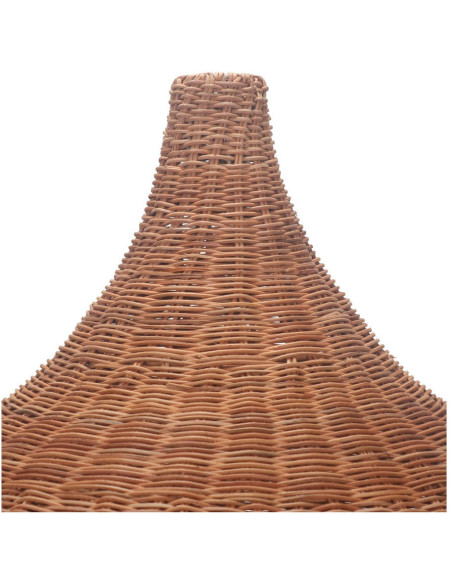 Abat-jour suspension rotin naturel brun 80x70 cm Arvelune  - 4