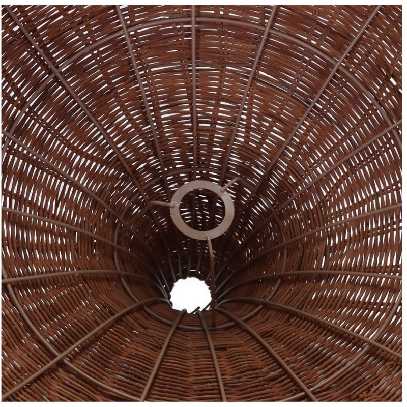 Abat-jour suspension rotin naturel brun 80x70 cm Arvelune  - 5