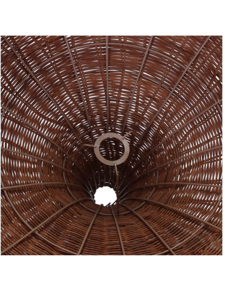 Abat-jour suspension rotin naturel brun 80x70 cm Arvelune  - 5