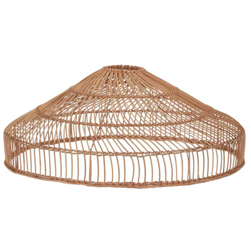 Abat-jour suspension rotin naturel miel 80x60x23 cm Soragna  - 1