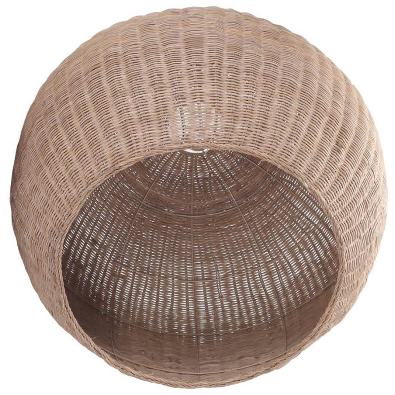 Abat-jour suspension dôme rotin naturel Ø80x65 cm Orivella  - 3