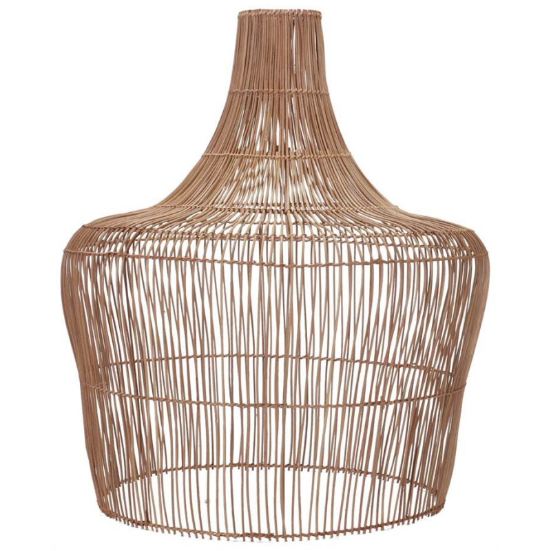 Abat-jour suspension rotin naturel ajouré Ø70x83 cm Ferentino  - 1