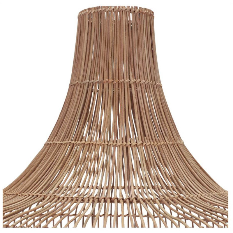 Abat-jour suspension rotin naturel ajouré Ø70x83 cm Ferentino  - 3