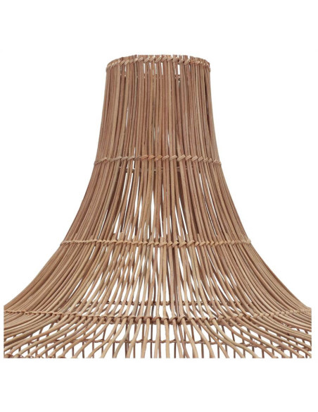 Abat-jour suspension rotin naturel ajouré Ø70x83 cm Ferentino  - 3