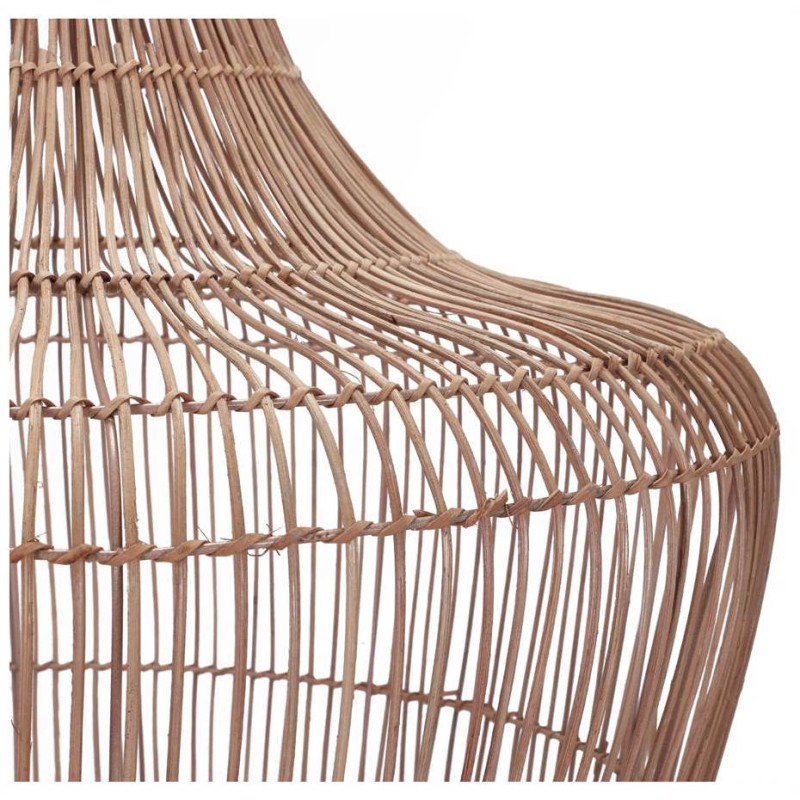Abat-jour suspension rotin naturel ajouré Ø70x83 cm Ferentino  - 4