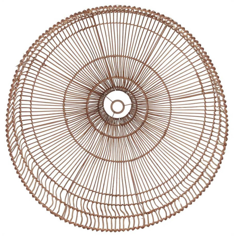 Abat-jour suspension rotin naturel ajouré Ø70x83 cm Ferentino  - 5
