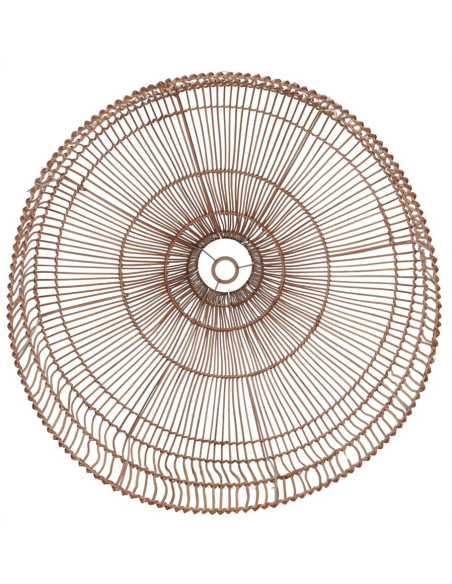 Abat-jour suspension rotin naturel ajouré Ø70x83 cm Ferentino  - 5