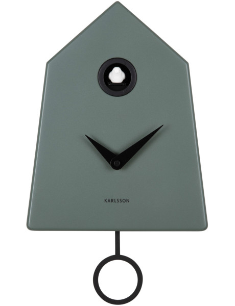 Horloge coucou murale vert jungle 21,5x7,4x35,5 cm Grafico Cuckoo Karlsson - 1