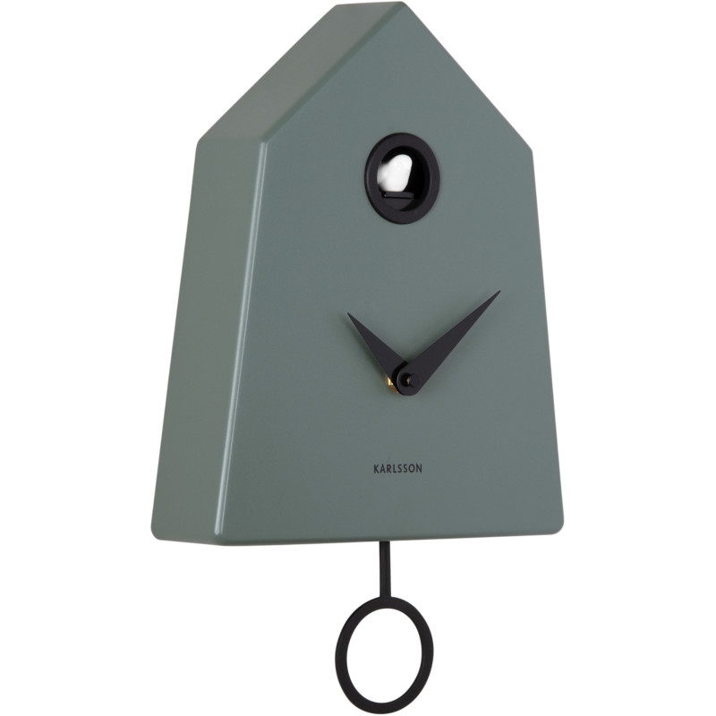 Horloge coucou murale vert jungle 21,5x7,4x35,5 cm Grafico Cuckoo Karlsson - 3