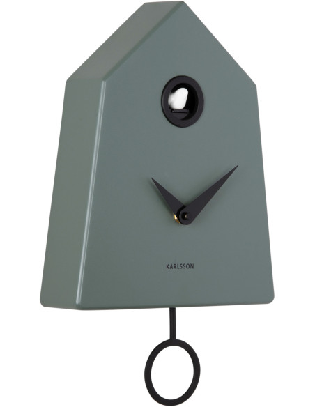 Horloge coucou murale vert jungle 21,5x7,4x35,5 cm Grafico Cuckoo Karlsson - 3