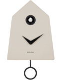 Horloge coucou murale gris chaud 21,5x7,4x35,5 cm Grafico Cuckoo
