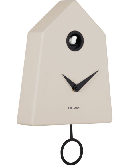 Horloge coucou murale gris chaud 21,5x7,4x35,5 cm Grafico Cuckoo  - 3