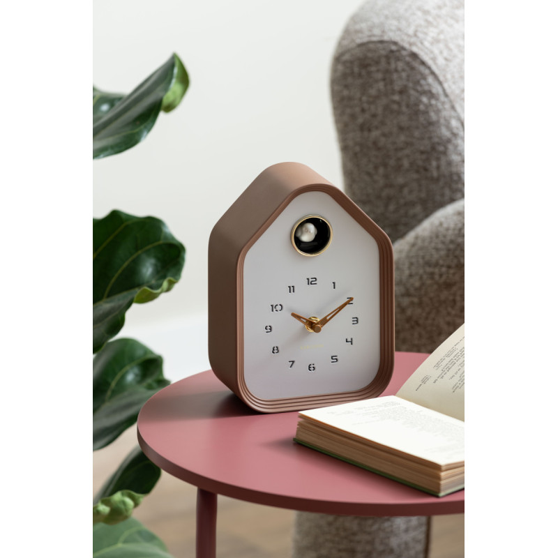 Horloge coucou murale à poser brun moka Reina Cuckoo  - 2