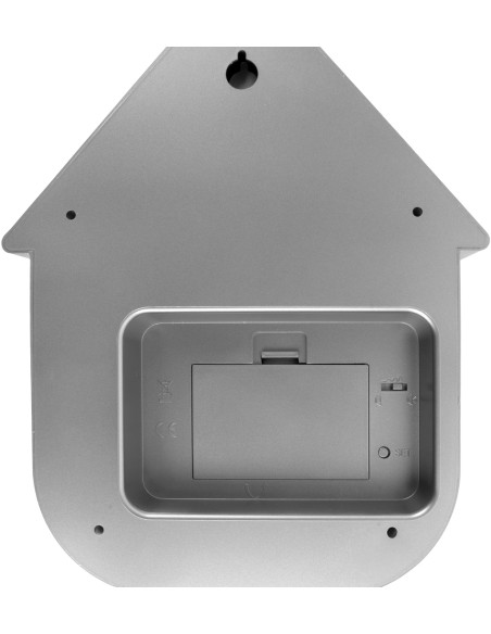 Horloge murale coucou moderne argent métallisé ABS 21,5x8,5x41 cm Cuckoo Metallic Karlsson - 5