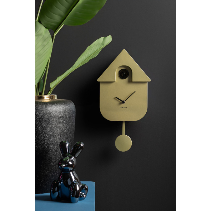 Horloge coucou murale dorée ABS 21,5x8,5x41 cm Cuckoo Metallic Karlsson - 2