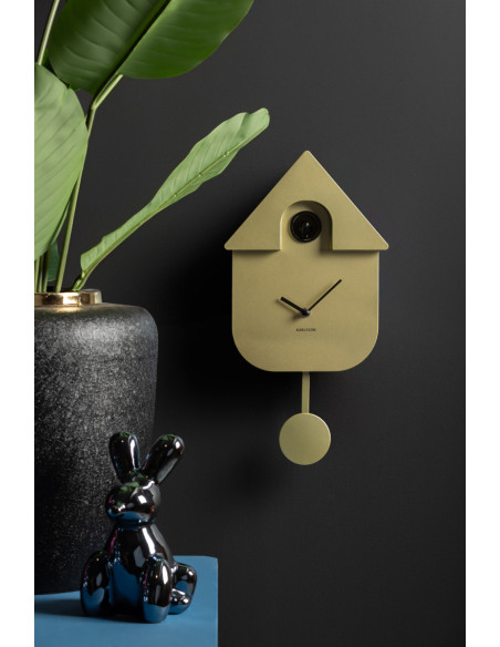 Horloge coucou murale dorée ABS 21,5x8,5x41 cm Cuckoo Metallic Karlsson - 2