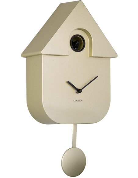 Horloge coucou murale dorée ABS 21,5x8,5x41 cm Cuckoo Metallic Karlsson - 3