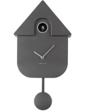 Horloge coucou murale gris foncé métallisé ABS 21,5x8,5x41 cm Cuckoo Metallic