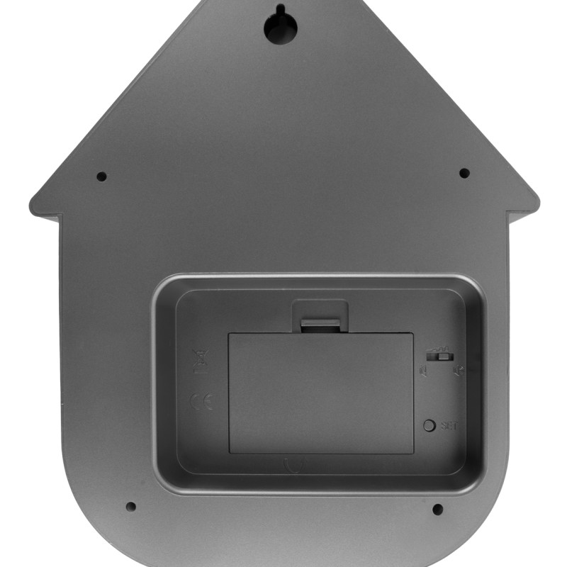 Horloge coucou murale gris foncé métallisé ABS 21,5x8,5x41 cm Cuckoo Metallic Karlsson - 5