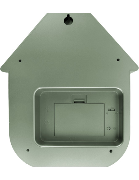 Horloge coucou murale vert sauge métallisé ABS 21,5x8,5x41 cm Cuckoo Metallic Karlsson - 5