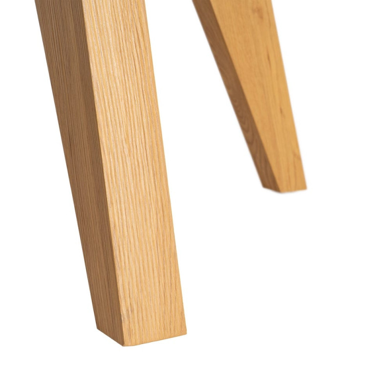 Table à manger ronde effet bois naturel MDF 120 cm Alvoryn Ixia - 7