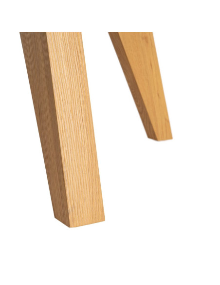 Table à manger ronde effet bois naturel MDF 120 cm Alvoryn Ixia - 7