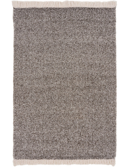 Plaid canapé beige brun à franges 130x180 cm Sira Housevitamin - 3