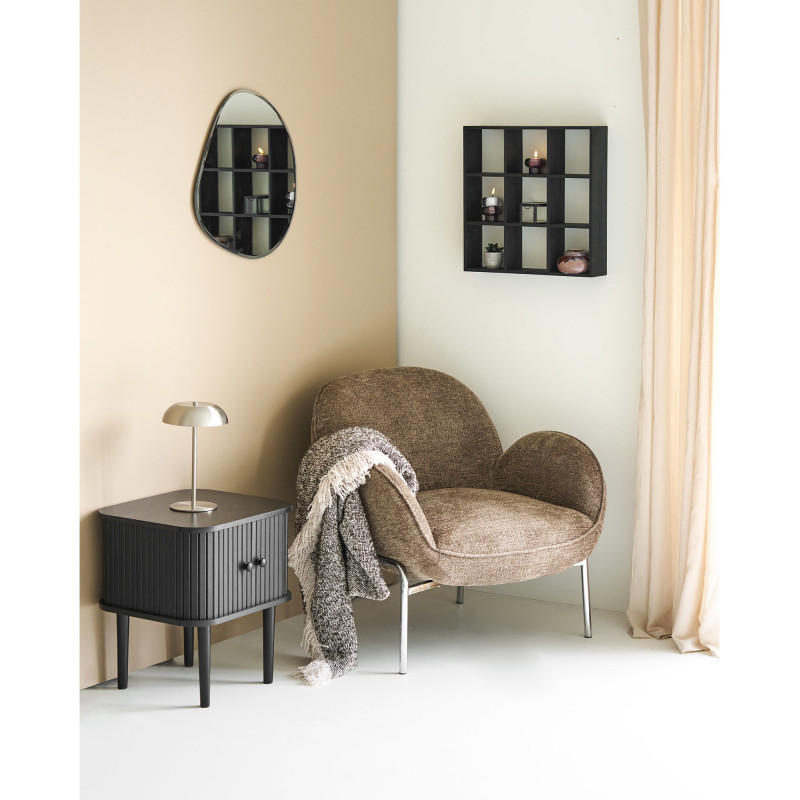 Plaid canapé beige brun à franges 130x180 cm Sira Housevitamin - 4