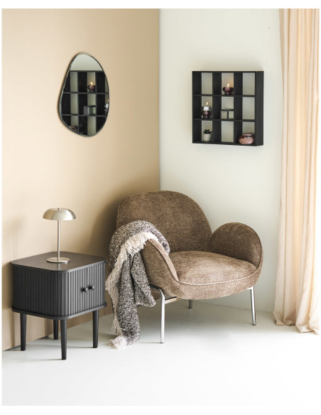 Plaid canapé beige brun à franges 130x180 cm Sira Housevitamin - 4