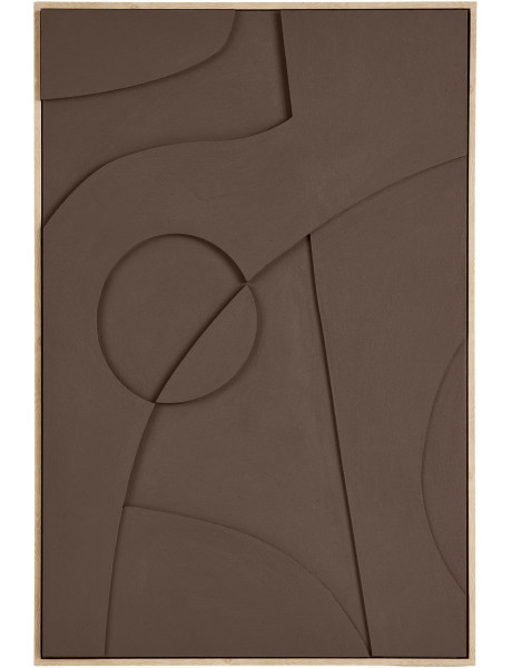 Tableau mural en relief marron MDF 60x90 cm Isabella House Nordic - 3