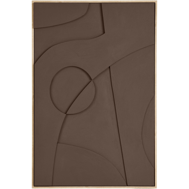 Tableau mural en relief marron MDF 60x90 cm Isabella House Nordic - 3