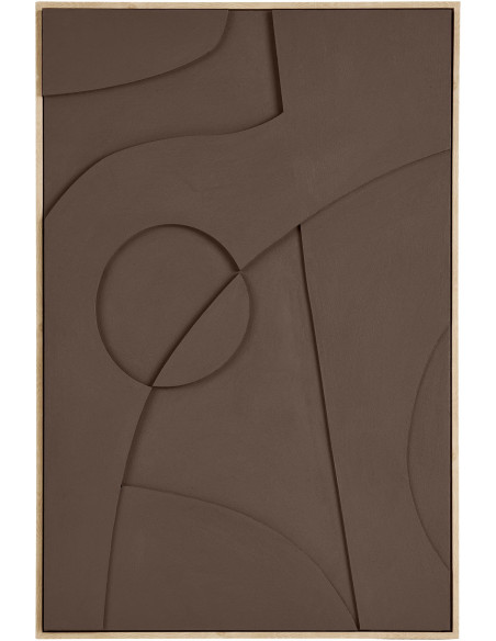 Tableau mural en relief marron MDF 60x90 cm Isabella House Nordic - 3