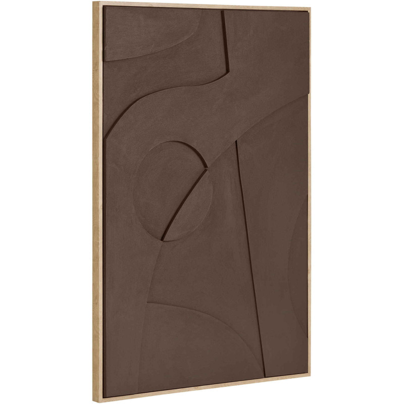 Tableau mural en relief marron MDF 60x90 cm Isabella House Nordic - 1