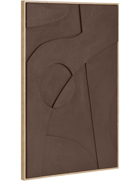 Tableau mural en relief marron MDF 60x90 cm Isabella House Nordic - 1