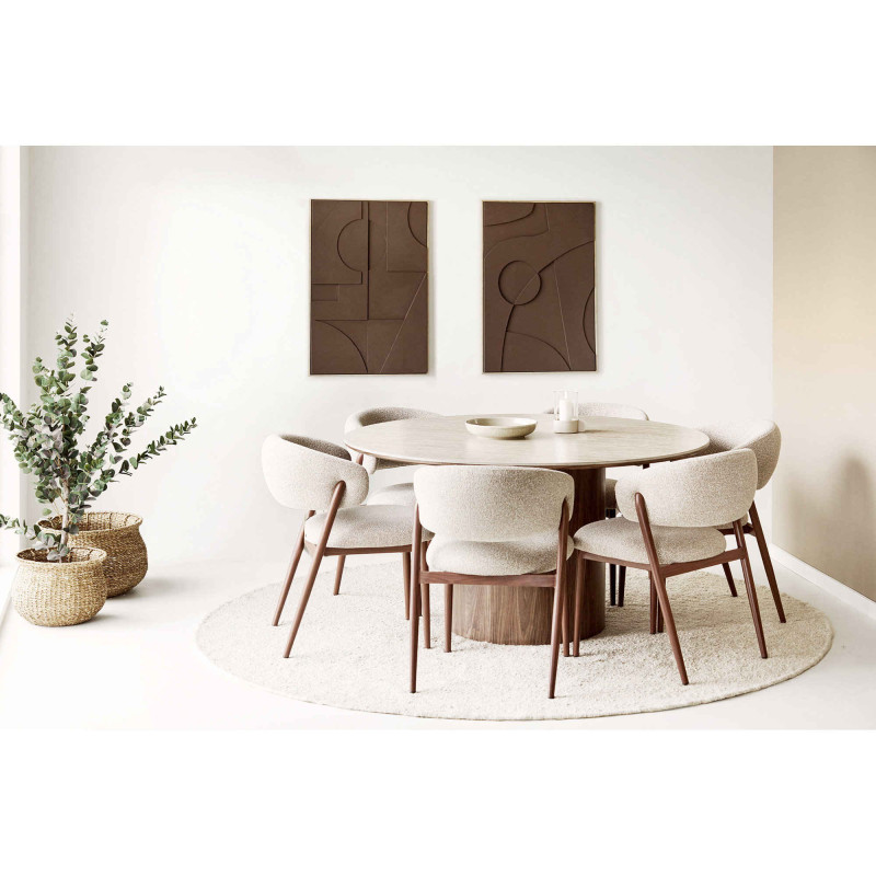 Tableau mural en relief marron MDF 60x90 cm Isabella House Nordic - 6